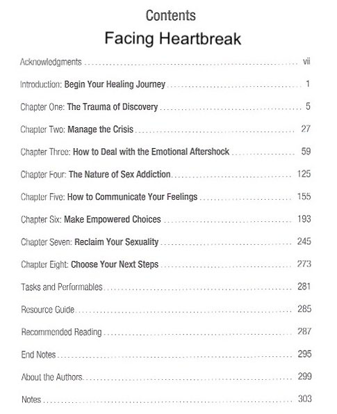 Facing Heartbreak Table of Contents